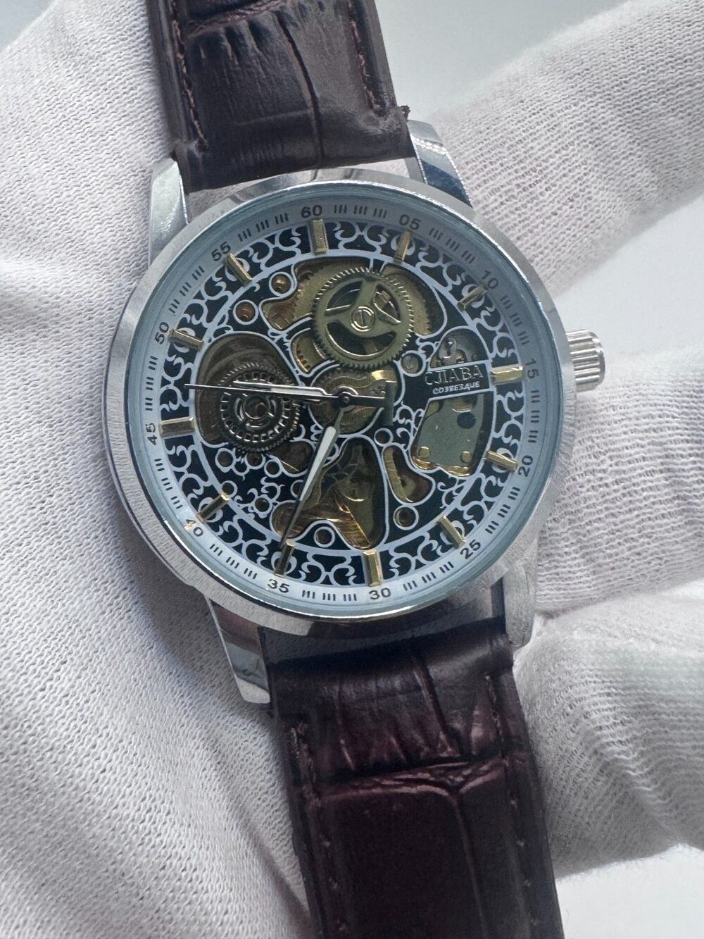 Men’s CJIABA GK1015 Watch With Leather Band